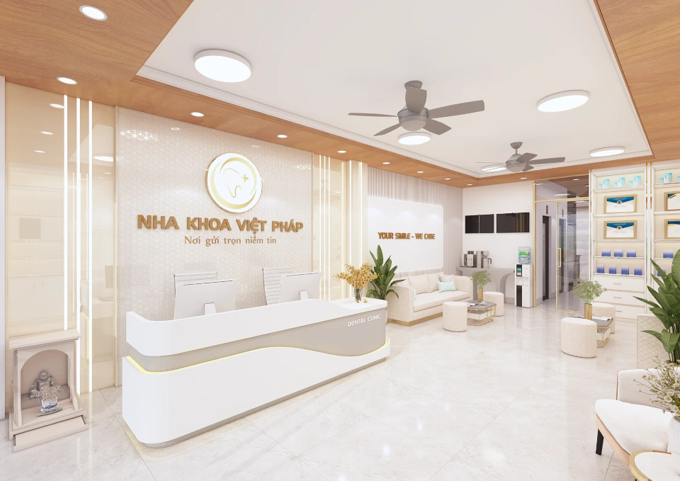 Tư vấn thiết kế nội thất phòng khám nha khoa Việt Pháp Phú Thọ